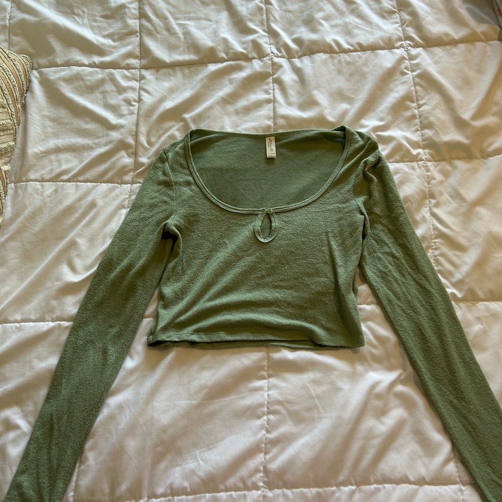 Green Long Sleeve PacSun Top